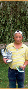 Jo Marwi, winnaar viswedstrijd 2001 Bergeinde